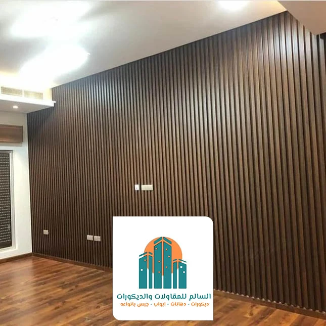 تركيب بديل الخشب للجدران